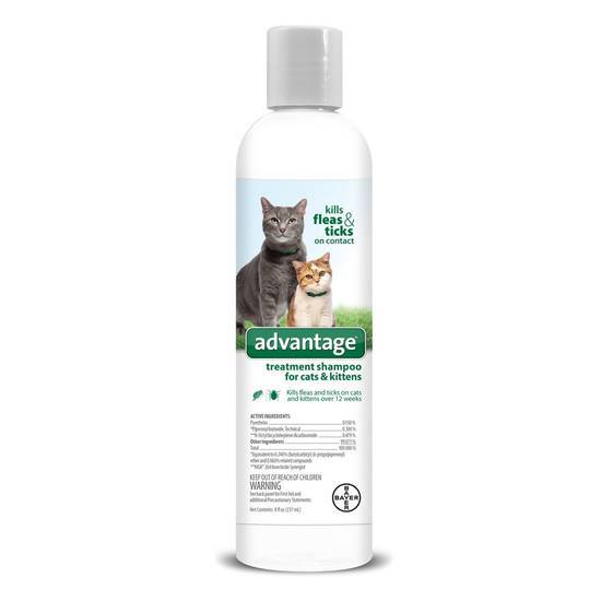 Advantage Flea & Tick Treatment Shampoo For Cats & Kittens (8 oz)