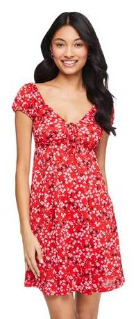 red casual mini dress Casual Corner Mini Dress - Crimson, Small | Hazel and Olive main image 1