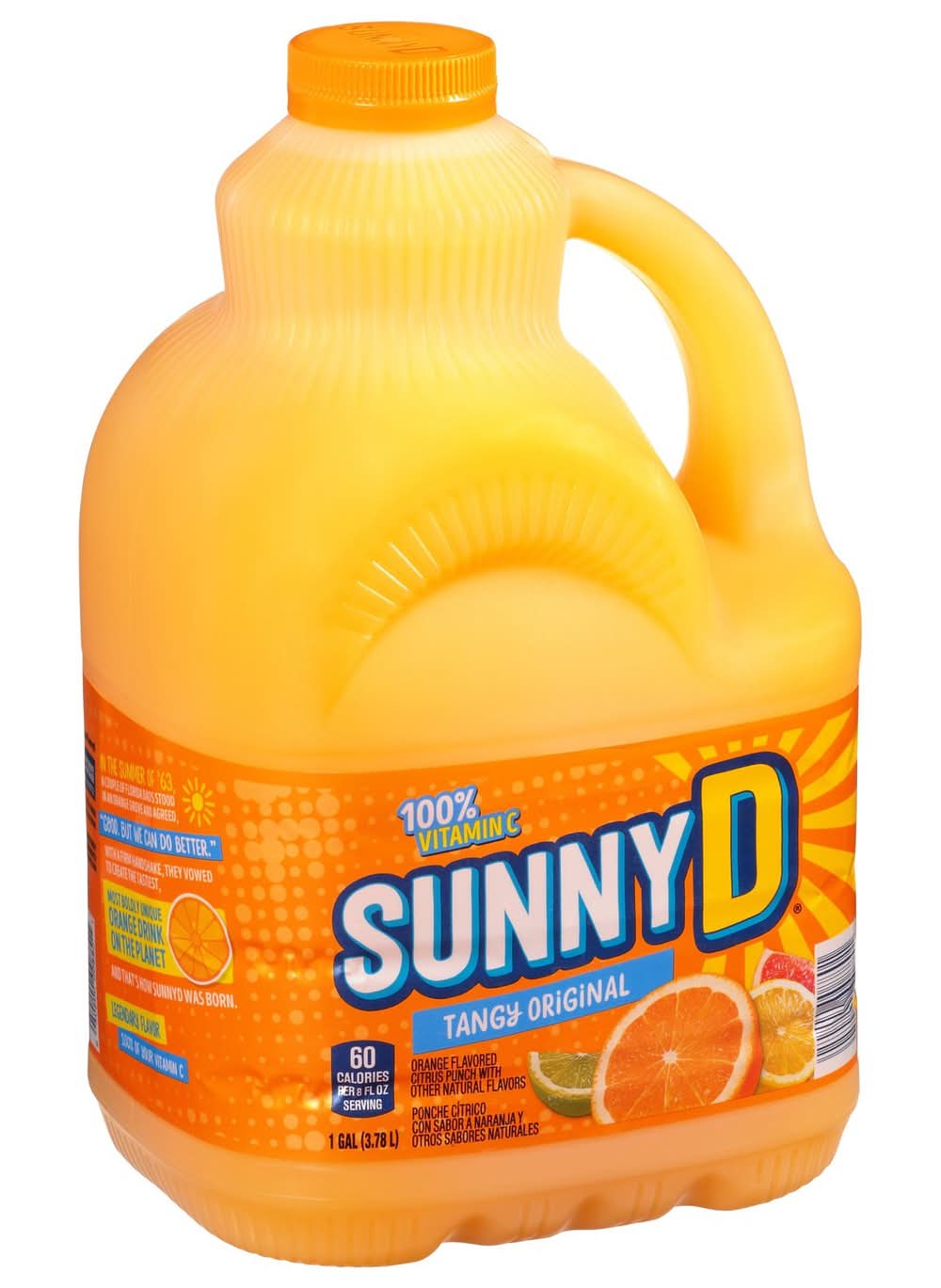 Sunny D Original Tangy 100% Vitamin C Juice, Orange (3.78 L)