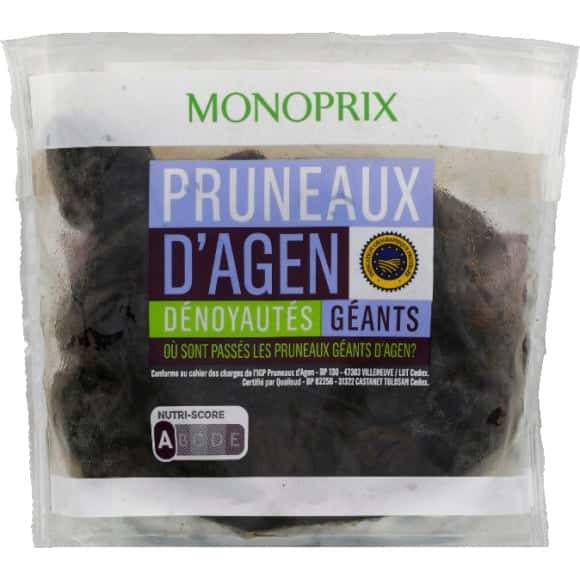 Monoprix Pruneaux D Agen Geants Denoyautes Le Sachet De 500G