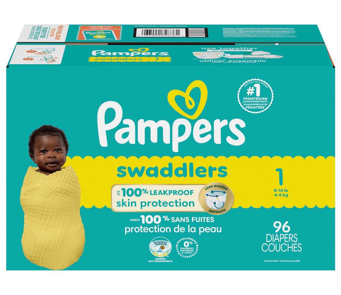 Pampers Swaddlers Diapers Size 1 (1.31 lbs)