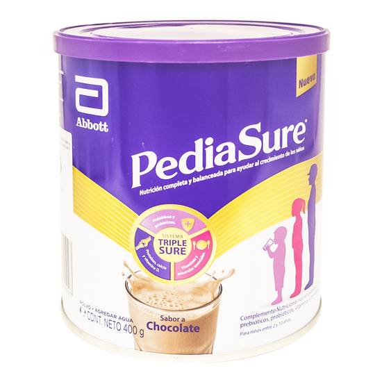 PEDIASURE POLVO CHOCOLATE LATA*400G