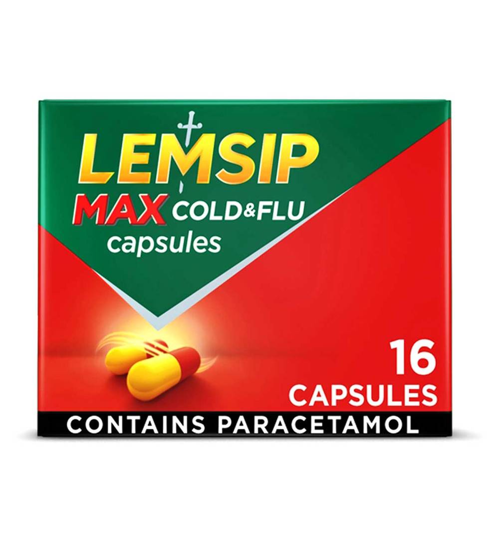 Lemsip Max cold&flu capsules 16s (G)