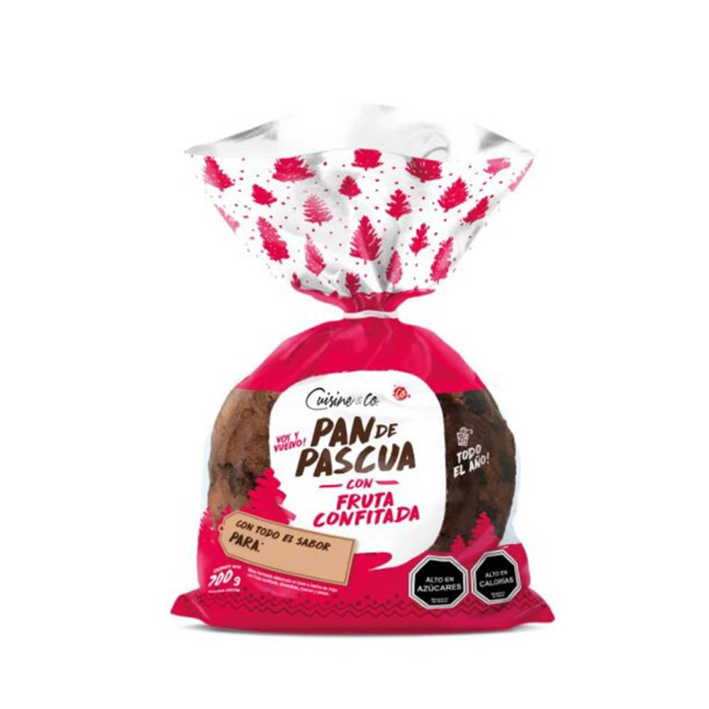 Cuisine & co pan de pascua con fruta confitada (700 g)