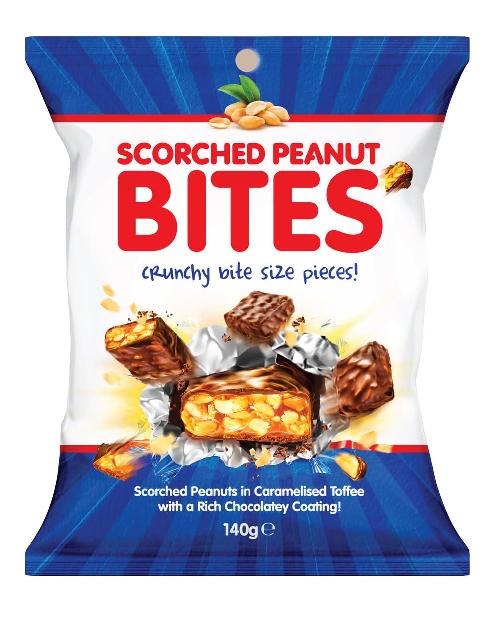 Scorched Peanut Bites Bag 140g