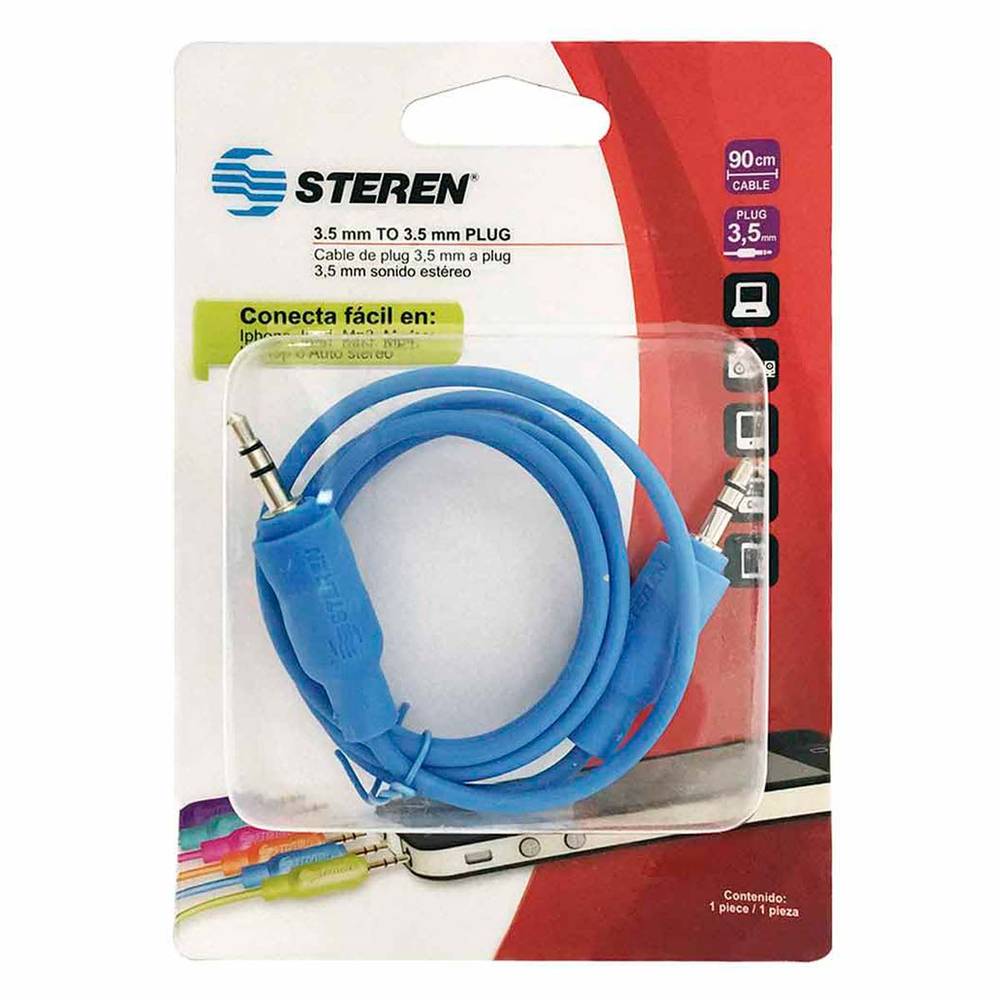 Steren · Cable de plug a plug 3.5 mm