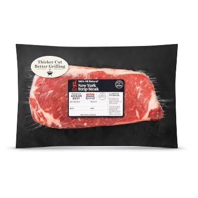 USDA Choice Angus Beef New York Strip Steak - 0.63-1.50 lbs - price per lb - Good & Gather™