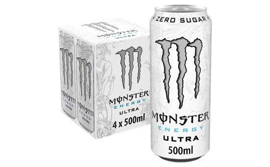 Monster Energy Ultra Cans 4 x 500ml