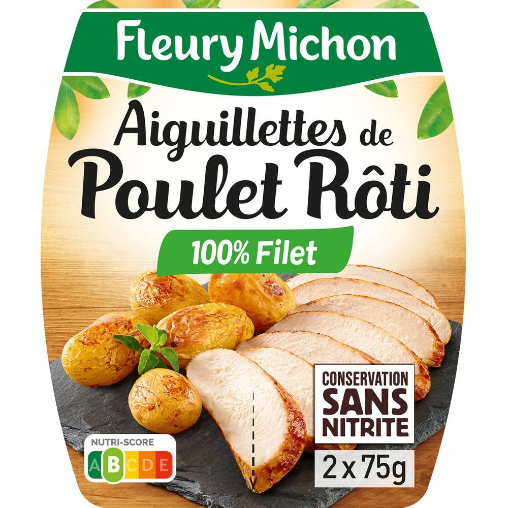Fleury Michon - Aiguillettes de poulet rôti (2 pièces)