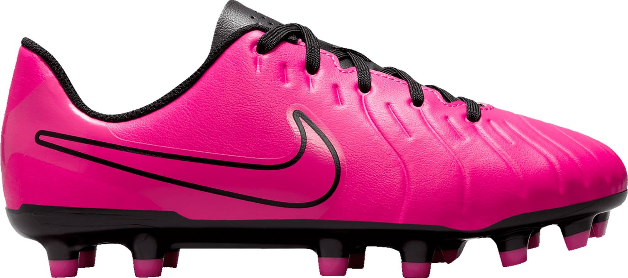 Nike Kids' Tiempo Legend 10 Club FG Soccer Cleats (Pink/Black, 6.0)
