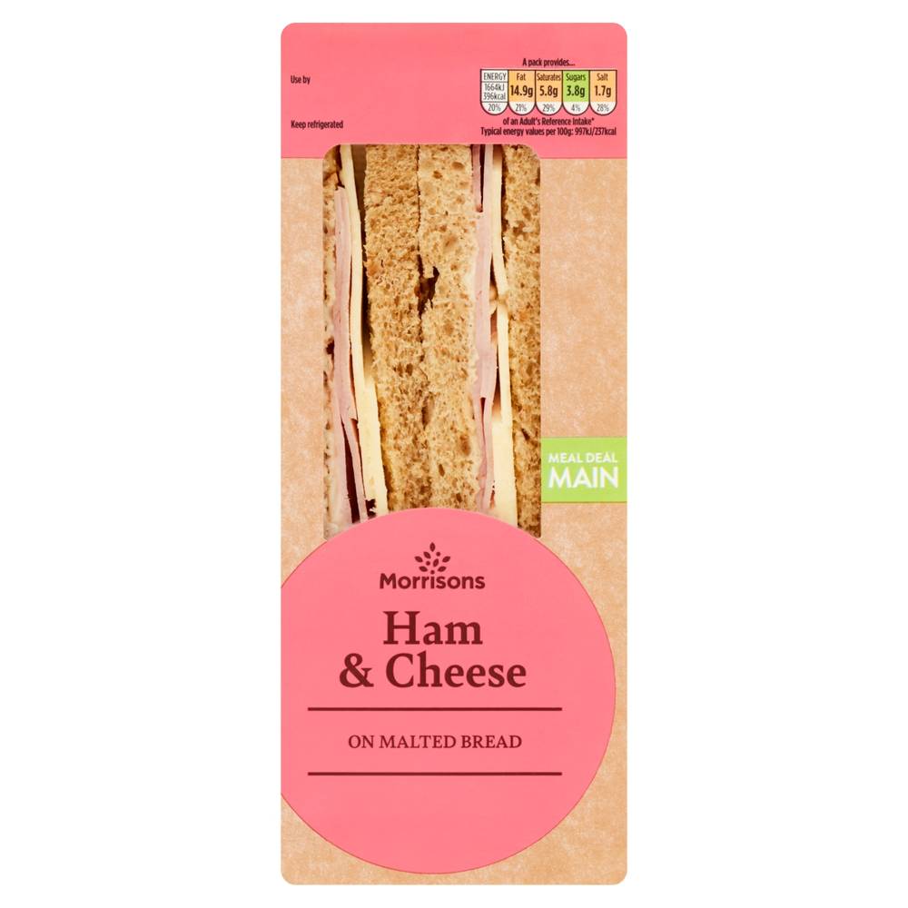 Morrisons Ham & Cheese Sandwich