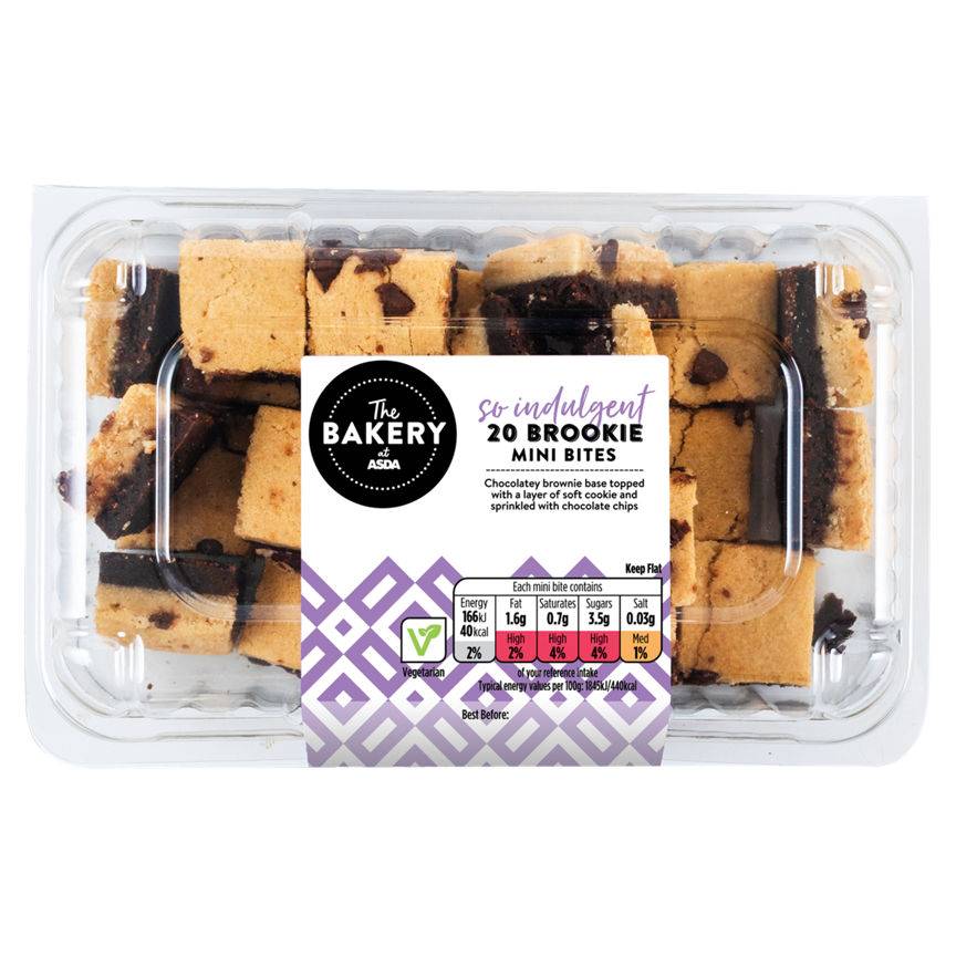 The Bakery at ASDA Indulgent Brookie Mini Bites (20 pack)