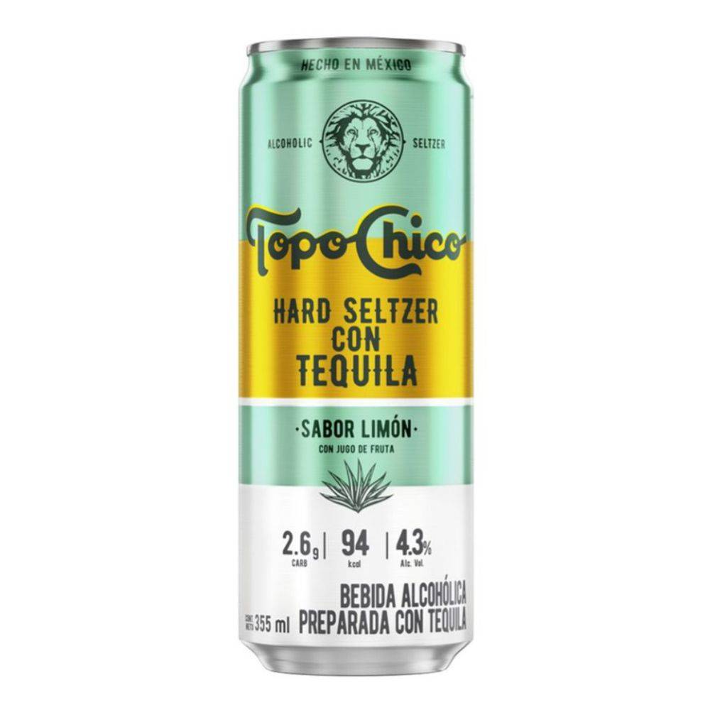 Topo chico hard seltzer con tequila (355 ml) (limón)
