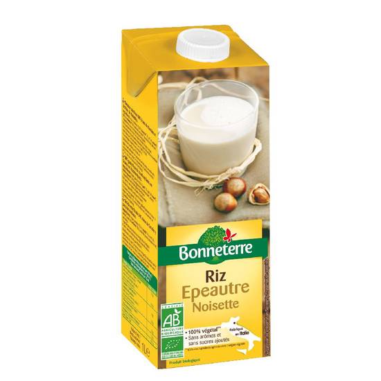 Boisson epeautre/riz/noisette 1l - BONNETERRE - BIO