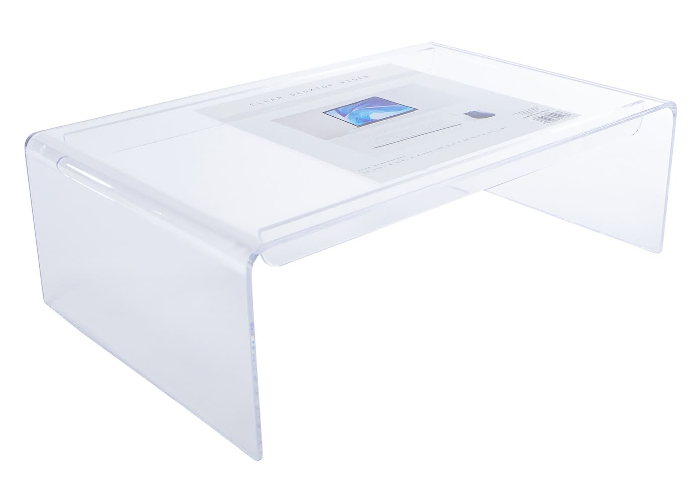 Clear Desktop Riser 14.5in x 9in Clear