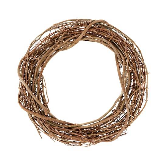 Ashland Grapevine Wreath, Natural Brown