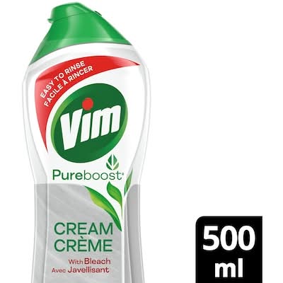 Vim crème nettoyante avec javellisant - cream cleaner with bleach
