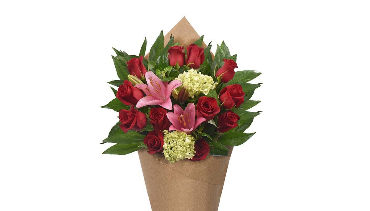 Bloom Haus™ 12 Plus Rose Bouquet - Red