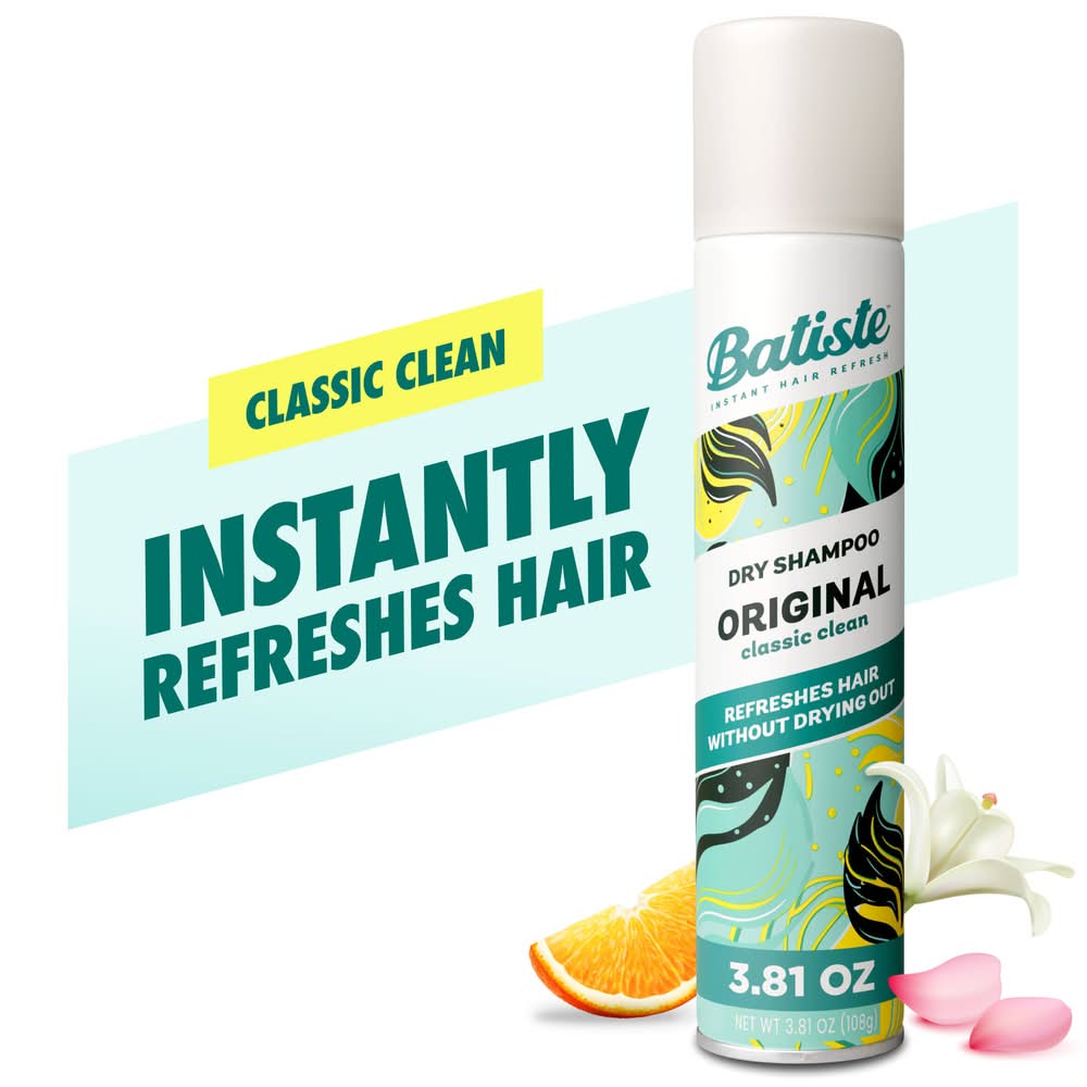 Batiste Original Classic Clean Dry Shampoo, Assorted (3.8 oz)