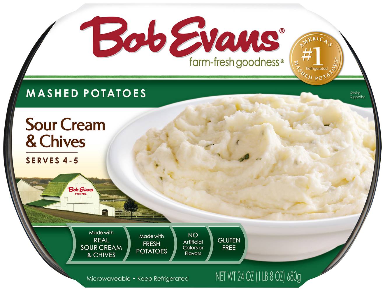 Bob Evans Sour Cream & Chives Mashed Potatoes