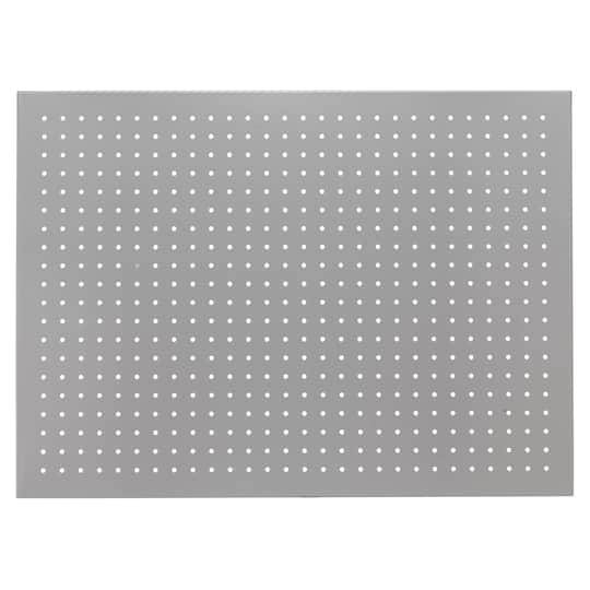 22" X 30" Gray Metal Pegboard By Simply Tidy