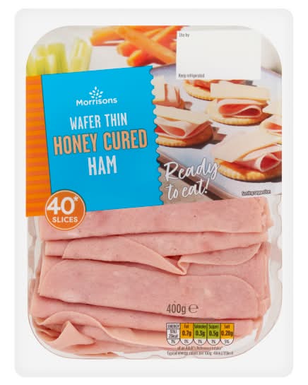 Morrisons Honey, Wafer Thin Cured Ham (40 pack)