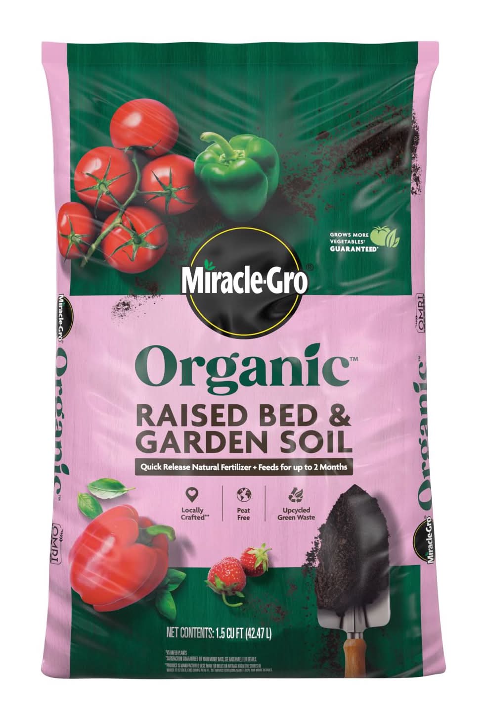 Miracle-Gro Organic Organic All Purpose Raised Bed Soil 1.5 Cu Ft