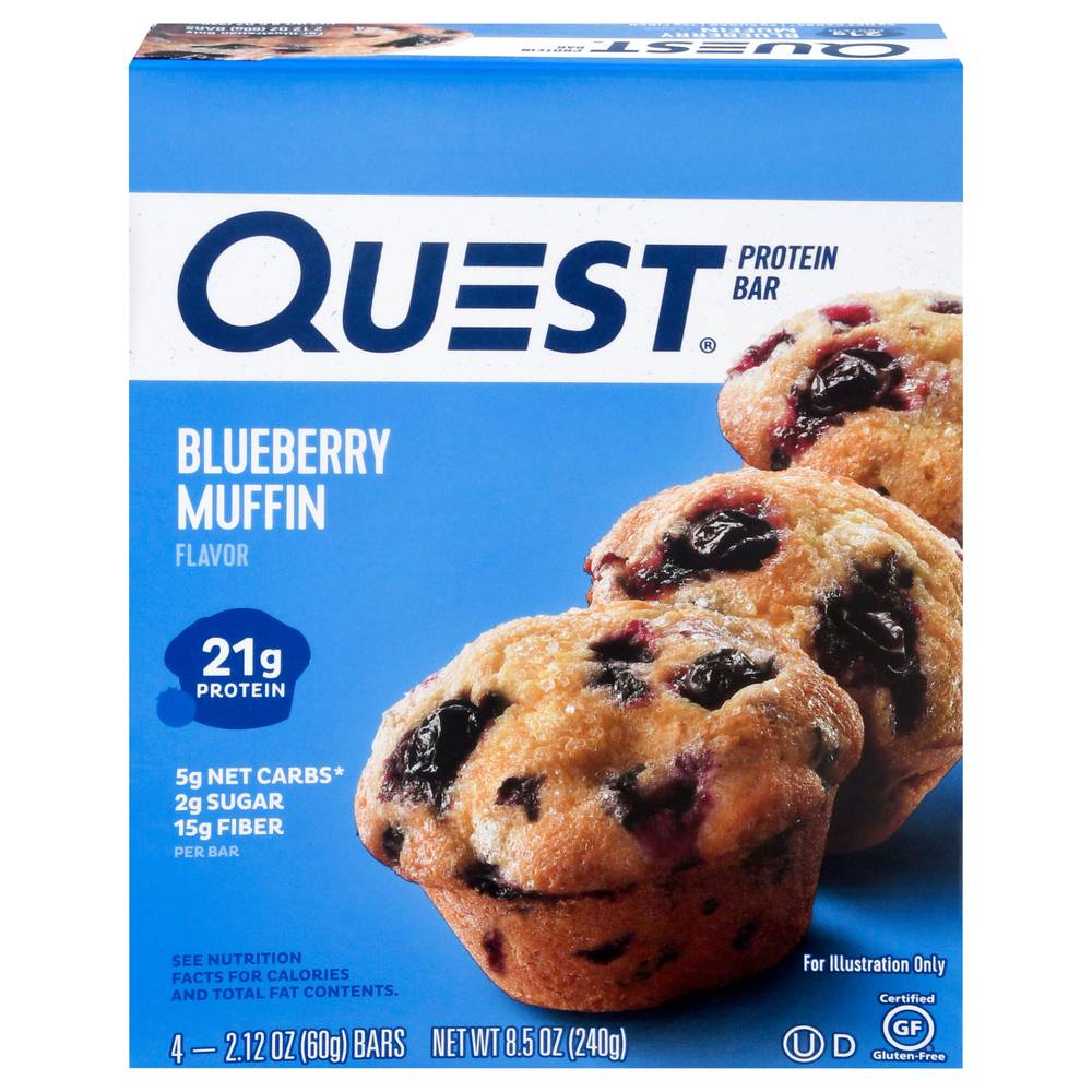 Quest Blueberry Muffin Flavor Protein Bar (8.5 oz)