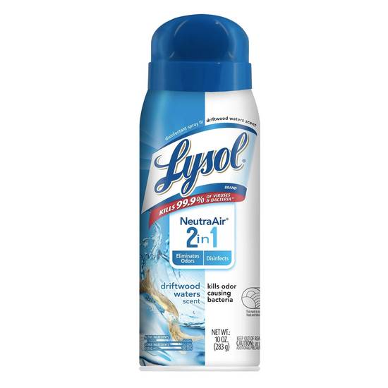 Lysol NeutraAir Disinfectant Spray, Driftwood Waters Scent, 10 OZ