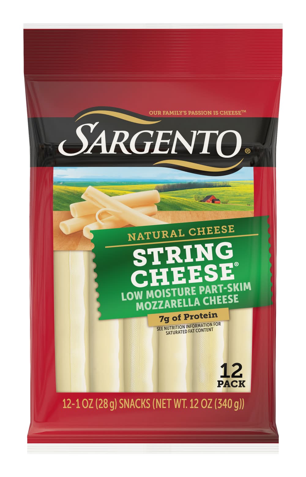 Sargento Mozzarella String Cheese Snacks (12 oz, 12 ct)
