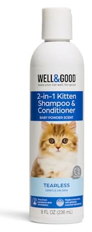 Well & Good 2-In-1 Tearless Kitten Shampoo & Conditioner (8 fl oz)