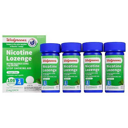 Walgreens Nicotine Lozenge 2 mg Mint (108 ct)
