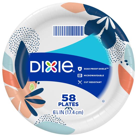 Dixie 6 7/8" Paper Plates (58ct)