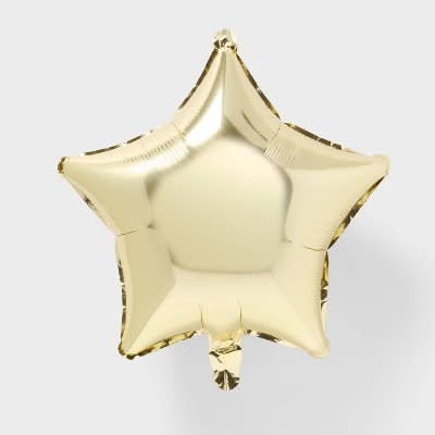 Spritz Star Foil Balloon, Gold