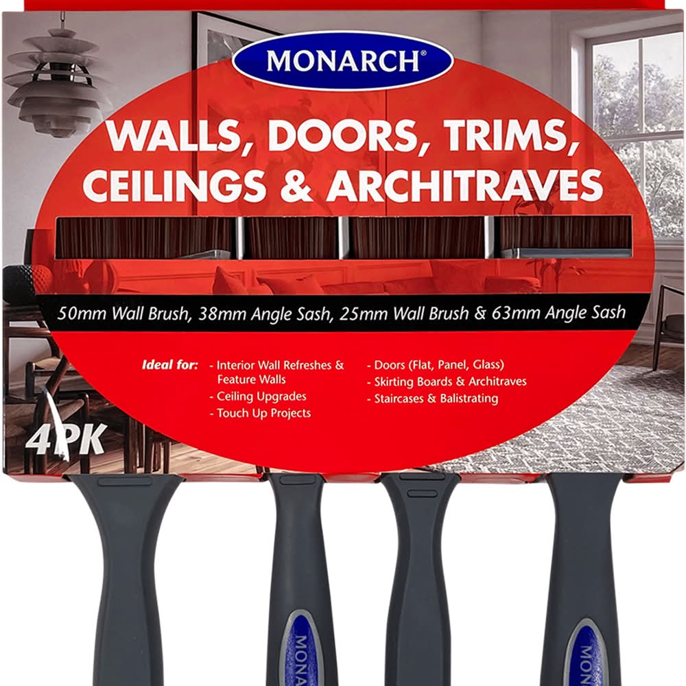 Monarch 4 Piece Walls, Doors, Ceilings, Trim & Architraves Project Brush Pack