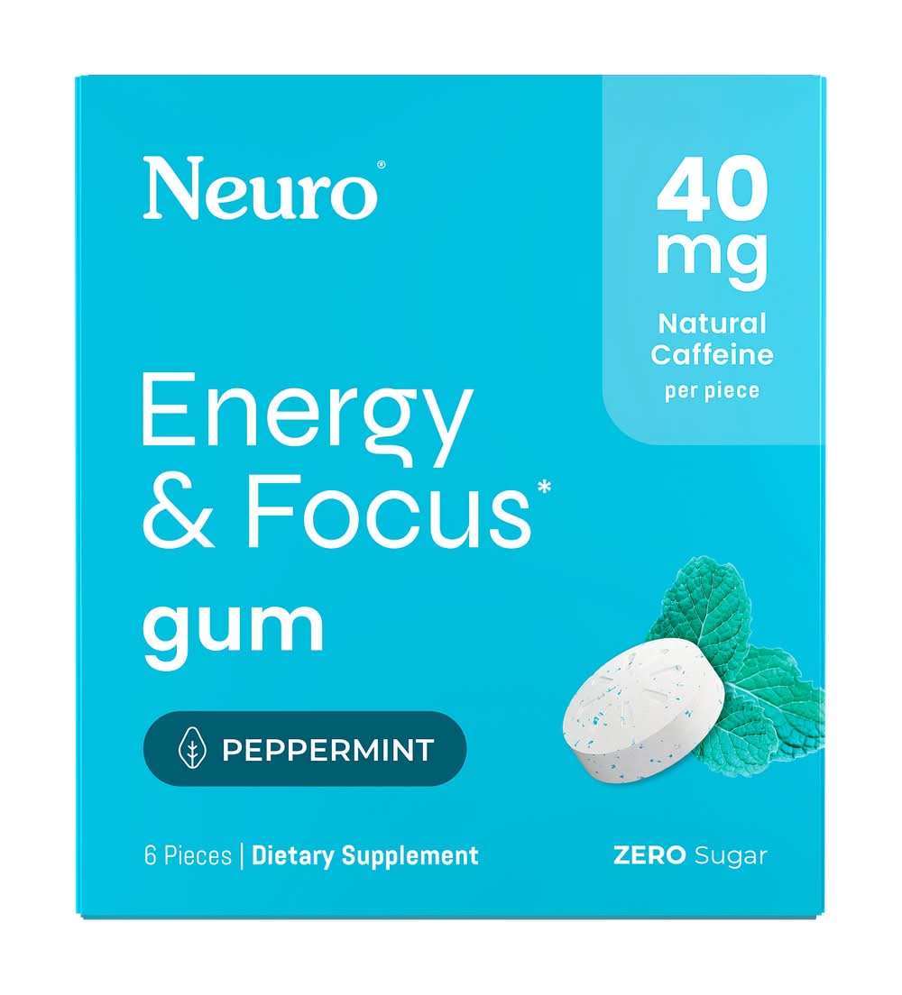 Neuro Energy & Focus Gum, Peppermint