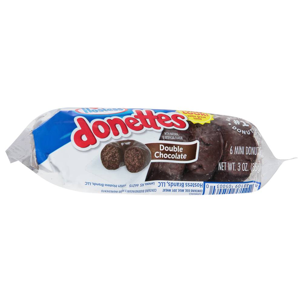 Hostess Donettes Double Chocolate Mini Donuts (6 ct)