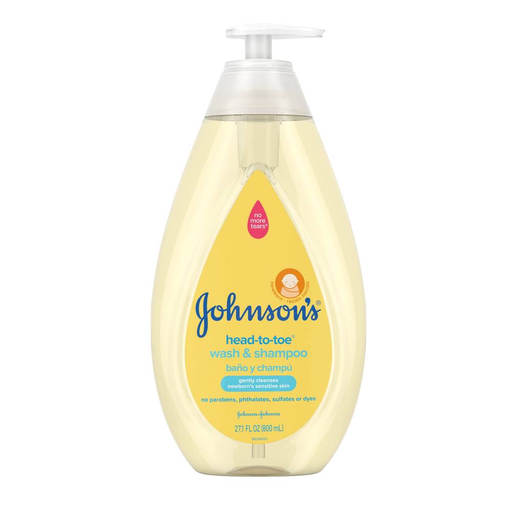 Johnson's Baby Body Wash & Shampoo, 27.1 FL OZ