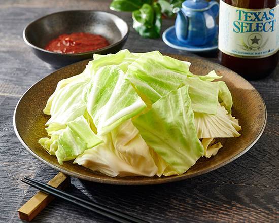 てぎりキャベツ ~特製辛味噌添え~ Chopped Cabbage with Special Spicy Miso