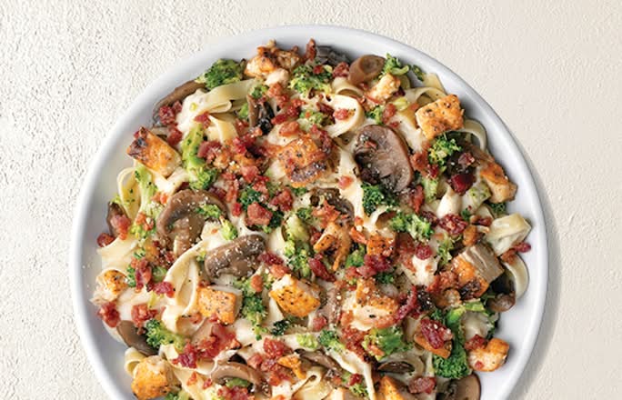 Loaded Chicken Fettuccine Alfredo