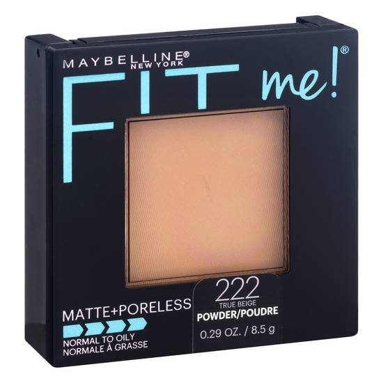 Maybelline 222 True Beige Fit Me! Matte + Poreless Powder (0.3 oz)