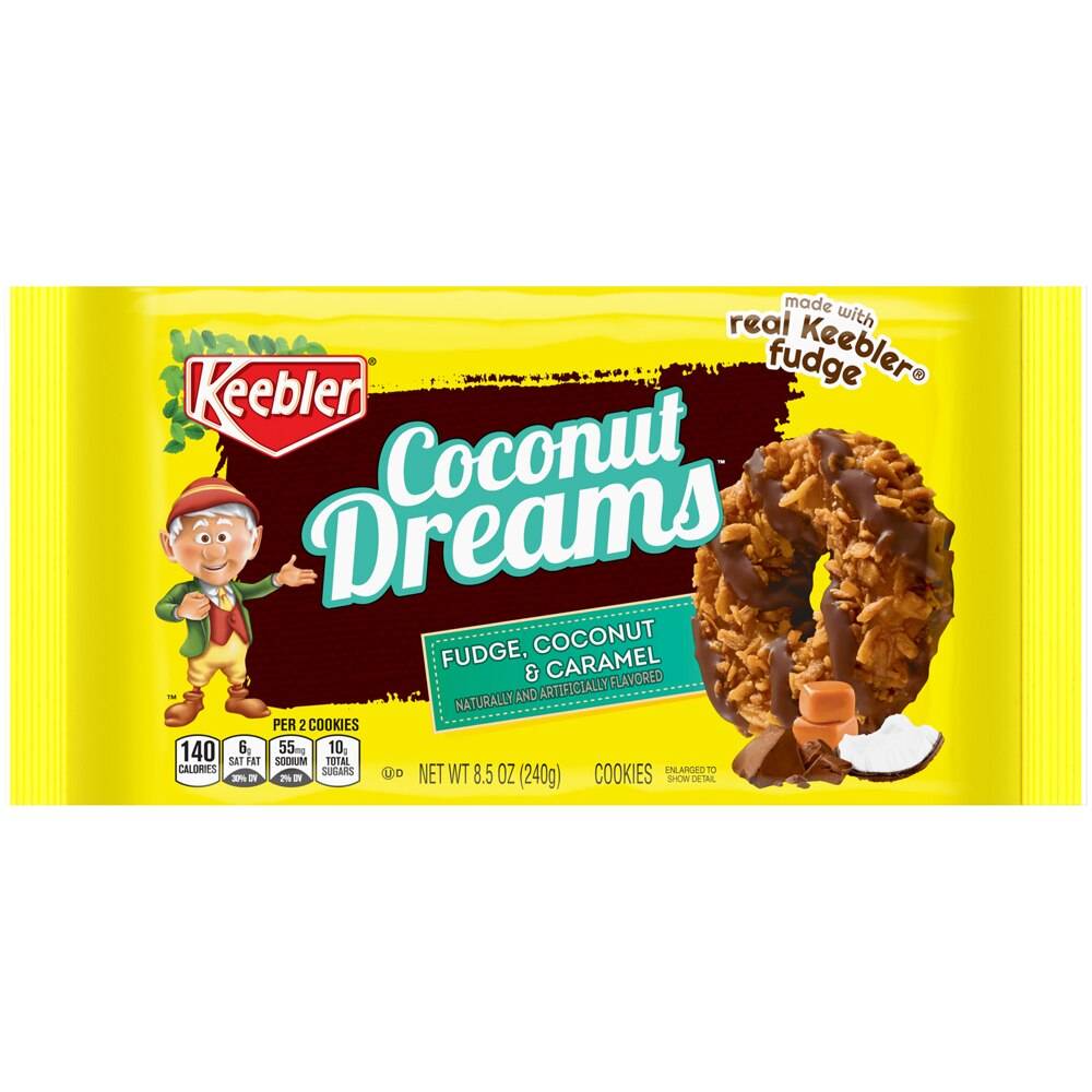 Keebler Coconut Dreams Cookies With Coconut & Caramel