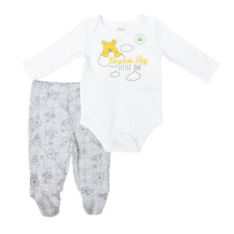Disney Organic Cotton Winnie The Pooh unisex 2-Piece Set (Size: 3-6 Months)