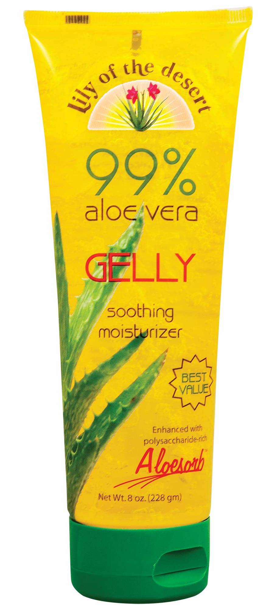 99% Aloe Vera Gelly Soothing Moisturizer (8 Ounces)