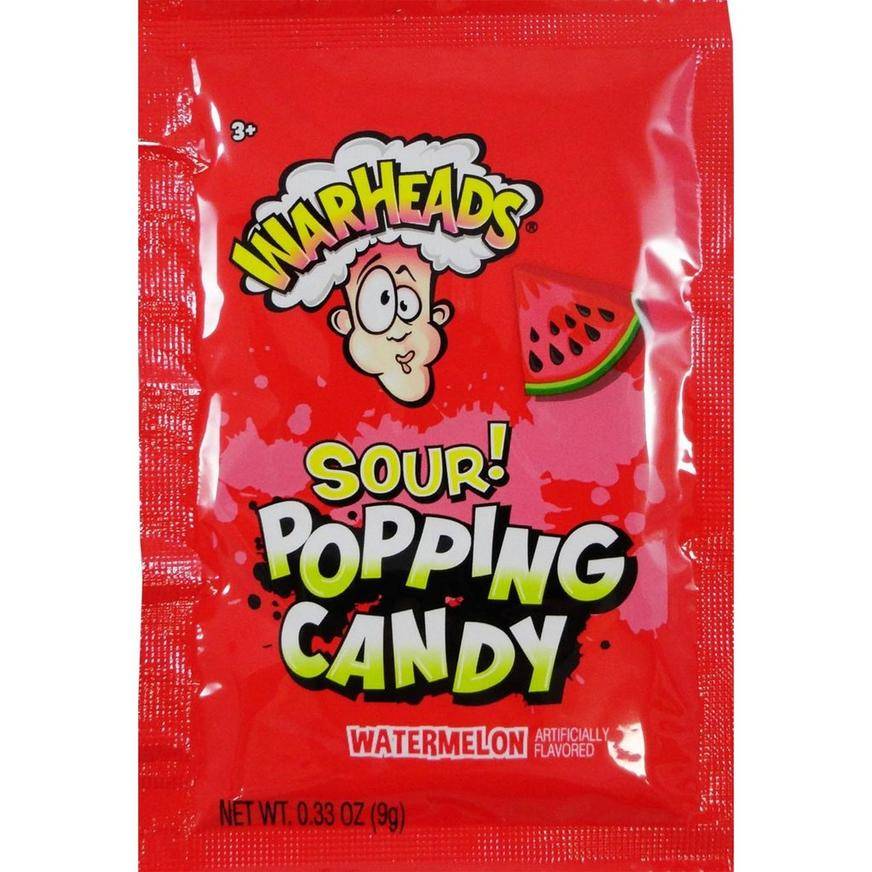 Warheads Watermelon Sour Popping Candy, 0.33oz