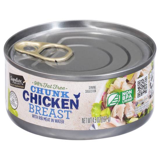 Signature Select Chicken Breast Chunk With Rib Meat in Water (4.5 oz)