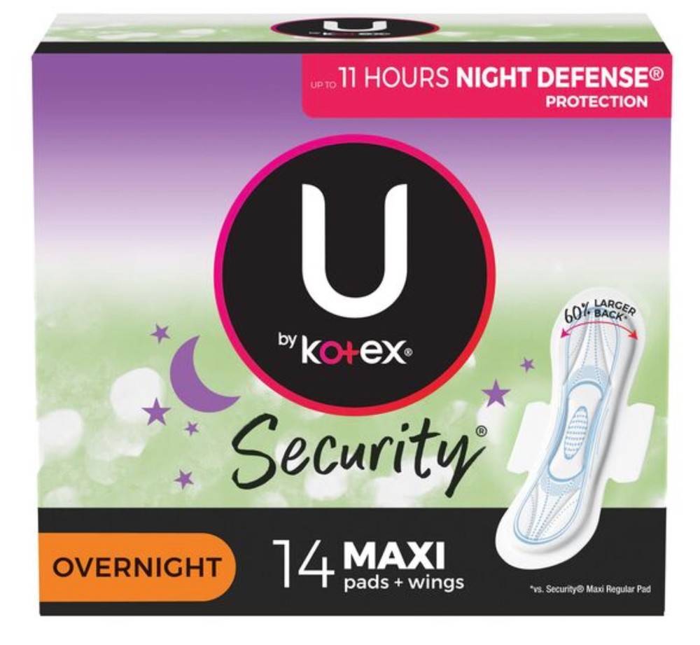 U by Kotex Overnight Pads (140 g)