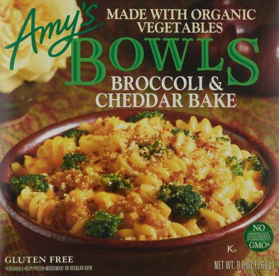 Amy's Bowls Bake Frozen Meals (broccoli-cheddar)