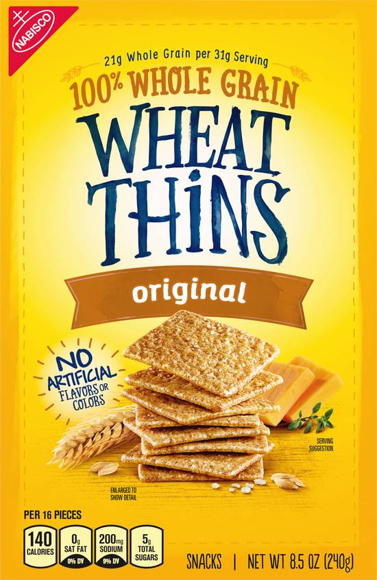 Wheat Thins Original 100% Whole Grain Snacks