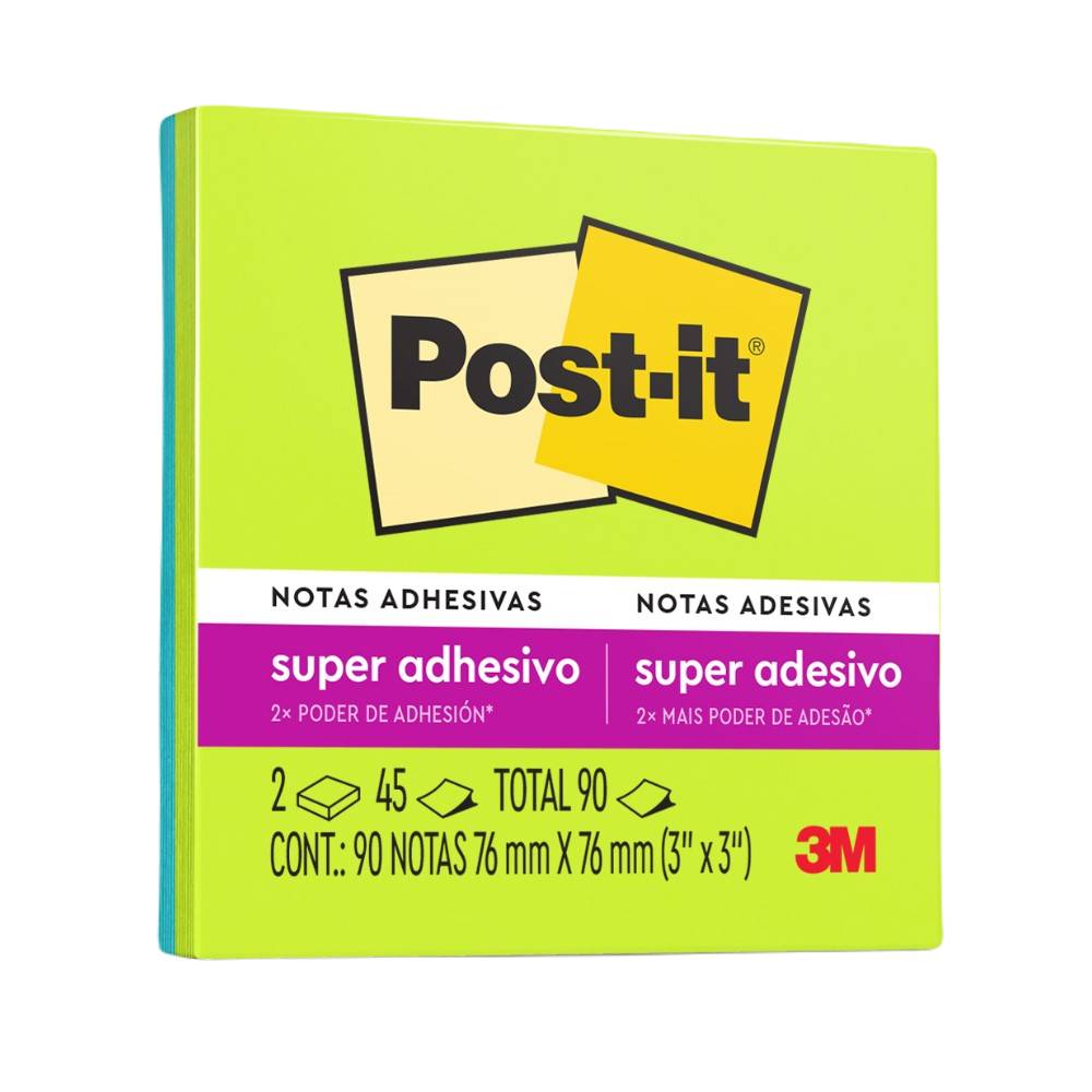 Block post-it superadhesivas (2 paquetes)